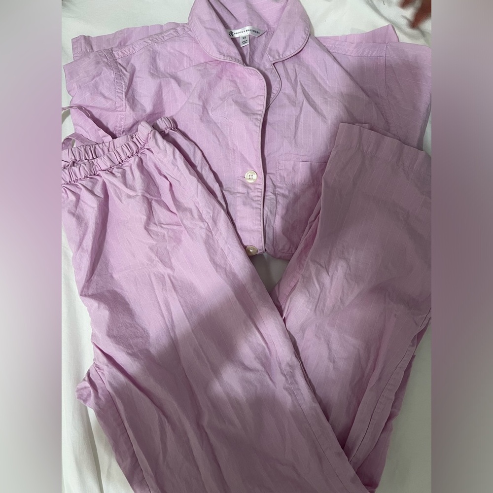 Linen pj stripped set